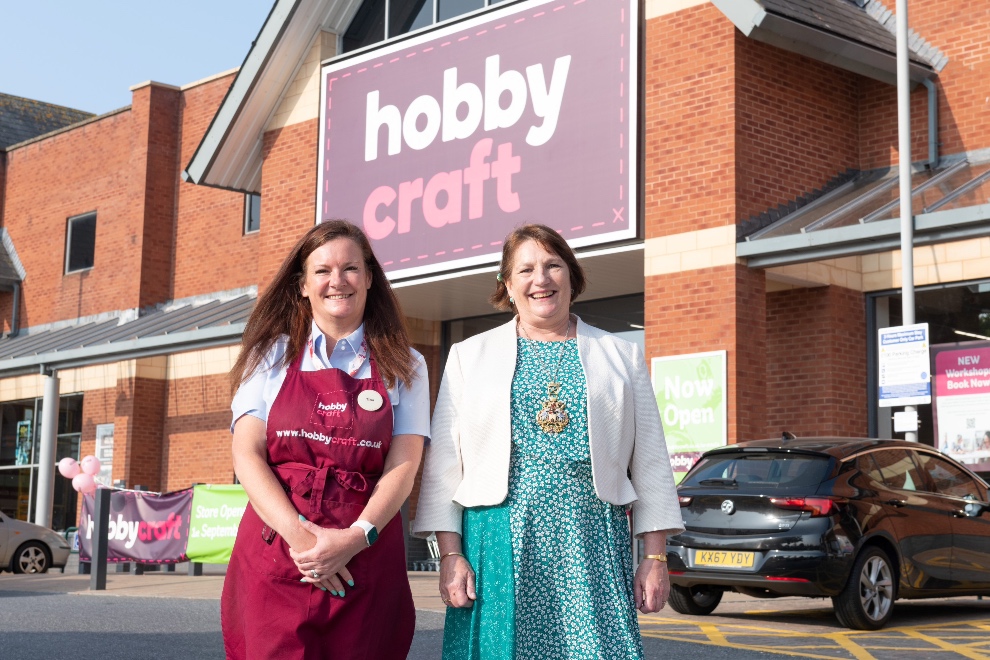 Team at Exeter Hobbycraft celebrate new store opening The Exeter Daily